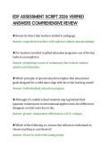 EDF ASSESSMENT SCRIPT 2026 VERIFIED&NewLine;ANSWERS COMPREHENSIVE REVIEW