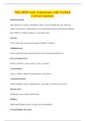 NSG 6020 week 2 Questions with Verified&NewLine;Correct Answers