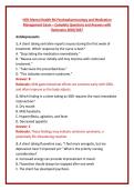 HESI Mental Health RN Psychopharmacology and Medication Management Exam &ndash; Complete Questions and Answers with Rationales 2026&sol;2027 