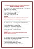 HESI Mental Health RN V1&ndash;V3 with NGN &ndash; Complete Questions and Answers with Rationales 2026&sol;2027