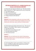 HESI Mental Health RN Complete Questions Bank Bundle 