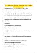 NU 150 Exam 1 Review Questions with Verified&NewLine;Correct Answers