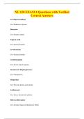 NU 150 EXAM 4 Questions with Verified&NewLine;Correct Answers