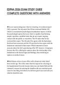 EDPNA 2026 EXAM STUDY GUIDE&NewLine;COMPLETE QUESTIONS WITH ANS