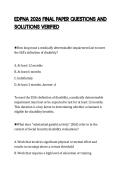 EDPNA 2026 FINAL PAPER QUESTIONS AND&NewLine;SOLUTIONS VERIFIED 