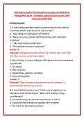 HESI Mental Health RN Psychopharmacology and Medication &NewLine;Management Exam &ndash; Complete Questions and Answers with &NewLine;Rationales 2026&sol;2027 