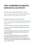 EDPNA COMPREHENSIVE EXAMINATION&NewLine;GUIDE 2026 FULL Q&A STUDY SET