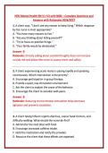 HESI Mental Health RN V1&ndash;V3 with NGN &ndash; Complete Questions and &NewLine;Answers with Rationales 2026&sol;2027
