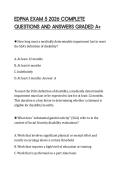 EDPNA EXAM 5 2026 COMPLETE&NewLine;QUESTIONS AND ANSWERS GRADED A&plus;