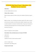 NUR 304 Med Surg Exam 1 Questions with&NewLine;Verified Correct Answers