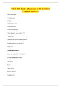 NUR 304 Test 1 Questions with Verified&NewLine;Correct Answers