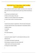NUR 304 Test 2 Questions with Verified&NewLine;Correct Answers