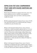 EDPNA EXAM TEST 2026 COMPREHENSIVE&NewLine;STUDY GUIDE WITH SOLVED QUESTIONS AND&NewLine;RATIONALES