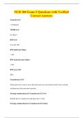 NUR 304 Exam 5 Questions with Verified&NewLine;Correct Answers