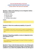 ISYE 6644 MIDTERM SIMULATION EXAM&NewLine;COMPLETE QUESTIONS AND DETAILED SOLUTIONS&NewLine;LATEST UPDATE THIS YEAR JUST RELEASED