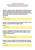 KAISER EKG ACTUAL EXAM&NewLine;COMPLETE QUESTIONS AND DETAILED SOLUTIONS&NewLine;LATEST UPDATE THIS YEAR JUST RELEASED
