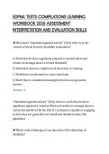 EDPNA TESTS COMPILATIONS LEARNING&NewLine;WORKBOOK 2026 ASSESSMENT&NewLine;INTERPRETATION AND EVALUATION SKILLS