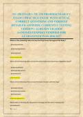 NU 150 EXAM 1 &sol;NU 150 PHARMACOLOGY I &NewLine;EXAM 1 PRACTICE EXAM  WITH ACTUAL &NewLine;CORRECT QUESTIONS AND VERIFIED &NewLine;DETAILED ANSWERS&vert; CURRENTLY TESTING &NewLine;VERSION &vert; ALREADY GRADED &NewLine;A&plus;&vert;NEWEST&vert;EXPERT VERIFIED FOR &NewLine;GUARANTEED PASS 2026&sol;2027 