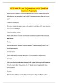 NUR 600 Exam 3 Questions with Verified&NewLine;Correct Answers