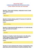 MN 580 FINAL EXAM&NewLine;COMPLETE QUESTIONS AND DETAILED SOLUTIONS&NewLine;LATEST UPDATE THIS YEAR JUST RELEASED