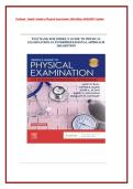 Testbank - Seidel&rsquo;s Guide to Physical Examination 10th Edition 2026&sol;2027 Update