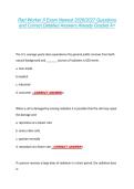 Rad Worker II Exam Newest 2026&sol;2027 Questions &NewLine;and Correct Detailed Answers Already Graded A&plus; 