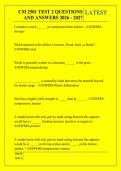 CM 2501 TEST 2 QUESTIONS &NewLine;AND ANSWERS 2026 - 2027 