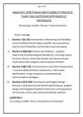 NASM-SFC STRETCHING AND FLEXIBILITY PRACTICE &NewLine;EXAM &lpar;100&rpar; QUESTIONS WITH DETAILED&NewLine;RATIONALES &NewLine;&NewLine;&NewLine;&NewLine;&NewLine;&NewLine;&NewLine;