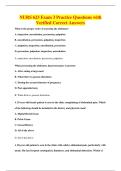 NURS 623 Exam 3 Practice Questions with&NewLine;Verified Correct Answers