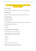 Nurs 5338 Identity Questions with Verified&NewLine;Correct Answers