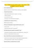 Nurs 5338 Nursing Informatics Questions with&NewLine;Verified Correct Answers