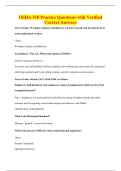 OSHA 510 Practice Questions with Verified&NewLine;Correct Answers