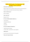 OSHA 510 Practice Test Questions with&NewLine;Verified Correct Answers