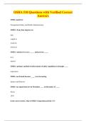 OSHA 510 Questions with Verified Correct&NewLine;Answers