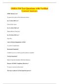 OSHA 510 Test Questions with Verified&NewLine;Correct Answers