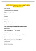 OSHA 510 Exam Questions with Verified&NewLine;Correct Answers
