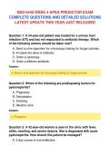 NSG 6440 WEEK 4 APEA PREDICTOR EXAM&NewLine;COMPLETE QUESTIONS AND DETAILED SOLUTIONS&NewLine;LATEST UPDATE THIS YEAR JUST RELEASED