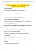 OSHA 510 Exam Review Questions with&NewLine;Verified Correct Answers