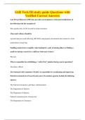 SAR Tech III study guide Questions with&NewLine;Verified Correct Answers