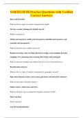 SARTECH-III Practice Questions with Verified&NewLine;Correct Answers