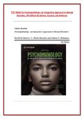 TEST BANK for Psychopathology&colon; An Integrative Approach to Mental &NewLine;Disorders&comma; 9th Edition By Barlow&comma; Durand&comma; and Hofmann 