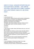 NURS 5315 EXAM 1 ADVANCED PATHOPHYSIOLOGY EXAM QUESTIONS & ANSWERS &vert; 100&percnt; VERIFIED SOLUTIONS &vert;QUESTIONS WITH CORRECT ANSWERS 2026 LATEST UPDATE&excl;&excl; NURS 5315&colon; ADV PATHO EXAM 1