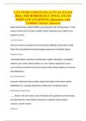 UTA NURS 5338 EXAM ACTUAL EXAM&NewLine;2026 &vert; MICROBIOLOGY FINAL EXAM&NewLine;PORTAGE LEARNING Questions with&NewLine;Verified Correct Answers