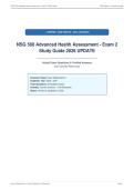 NSG 500 Advanced Health Assessment - Exam 2&NewLine;Study Guide 2026 UPDATE