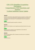 CON 2370 Simplified Acquisition&NewLine;Procedures&NewLine;Comprehensive TEST Questions and&NewLine;Answers&NewLine;Verified Solutions Latest Update