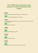 CON 3990V Exam Questions and&NewLine;Answers Verified Solutions Latest&NewLine;Update