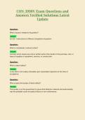 CON 39902 Exam Questions and Answers Verified Solutions Latest Update