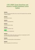 CON 39904 Exam Questions and Answers Verified Solutions Latest Update