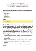 SARTECH II EXAM TEST BANK&NewLine;COMPLETE QUESTIONS AND DETAILED SOLUTIONS&NewLine;LATEST UPDATE THIS YEAR JUST RELEASED