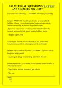 ASB 222 EXAM 1 QUESTIONS &NewLine;AND ANSWERS 2026 - 2027
